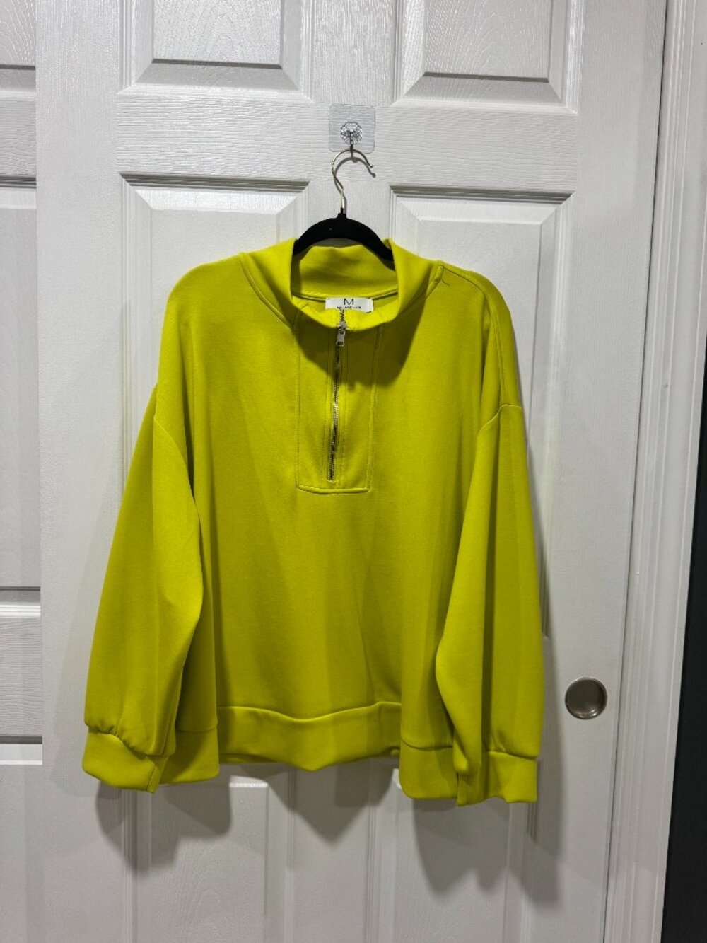 Magaschoni 1/2 zip pullover 3X (neon yellow greenish)